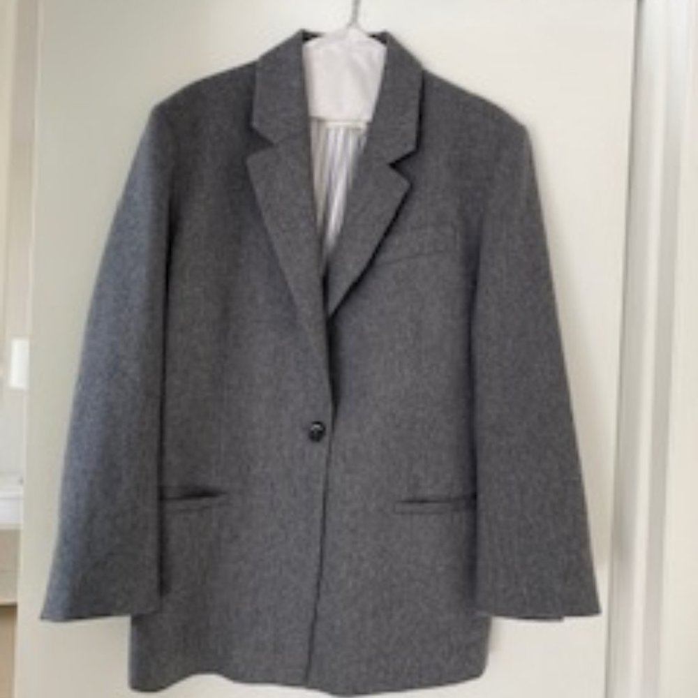 Sandro PALMA SINGLE BREASTED WOOL BOYFRIEND BLAZER size 8 brand new from saks